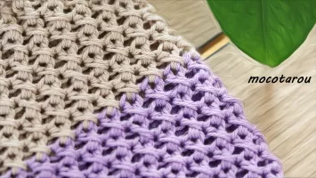 100均毛糸 かんたん可愛いぽこぽこ柄 かぎ針編み方 モコタロウmoco 無料動画goody Tv